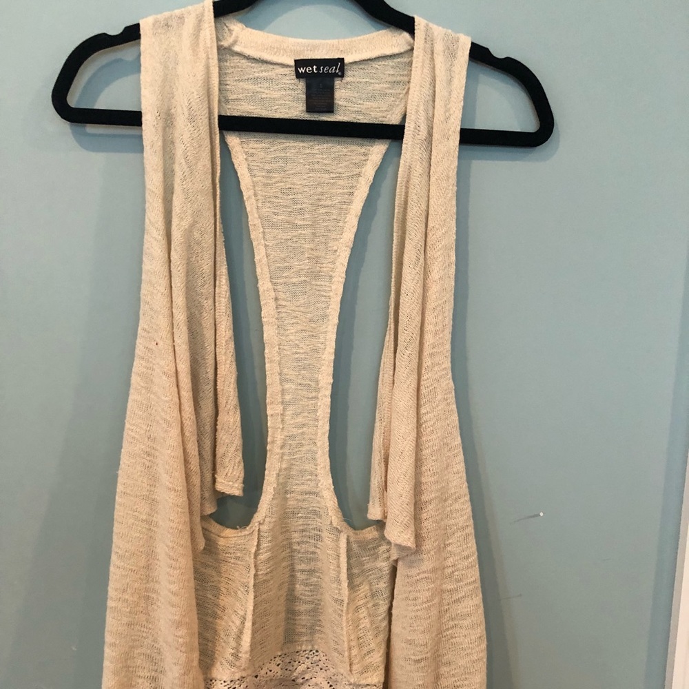 Soft tank cardigan